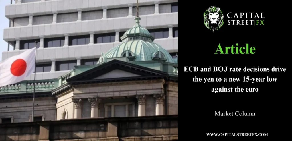 ECB and BOJ Drive Yen to 15-Year Low Against Euro