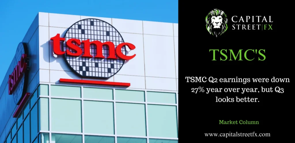 TSMC’s Q2 Earnings Decline, But Q3 Outlook Shines