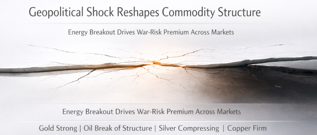 Commodity Market Analysis | March 3, 2026 | Gold · Oil · Silver · Copper