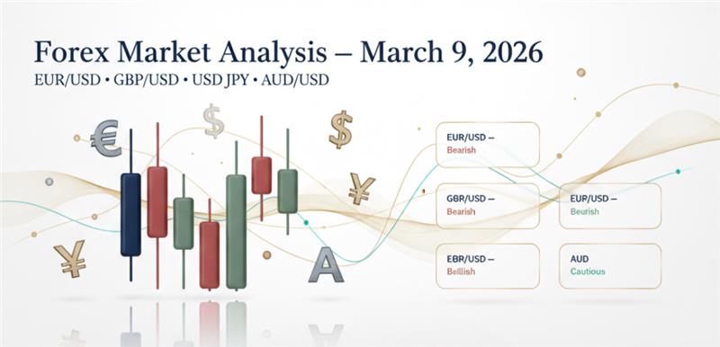 Forex Market Analysis – March 9, 2026 | EUR/USD, GBP/USD, USD/JPY, AUD/USD Trade Setups