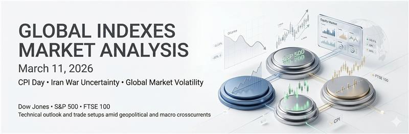 Global Indexes Market Analysis — March 11, 2026 | Dow Jones · S&P 500 · FTSE 100 | Capital Street FX