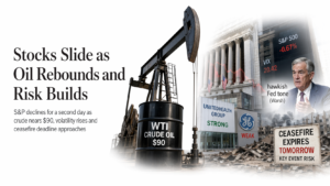 US Closing Briefing – Stocks Slide, Oil Hits $90