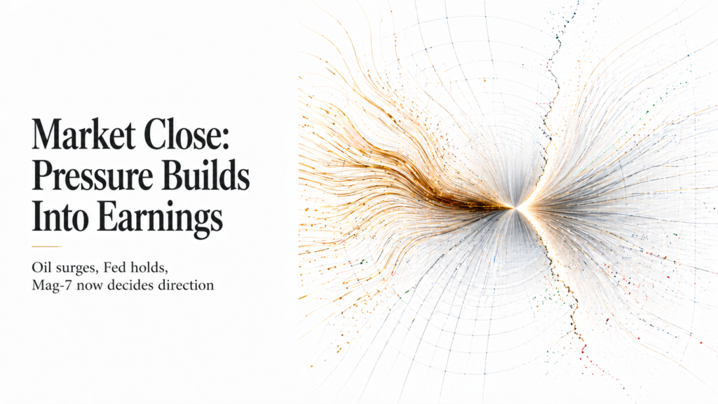 Market Close Trading Analysis: Oil Breakout, Fed Hold, Mag-7 Earnings — 29th April 2026