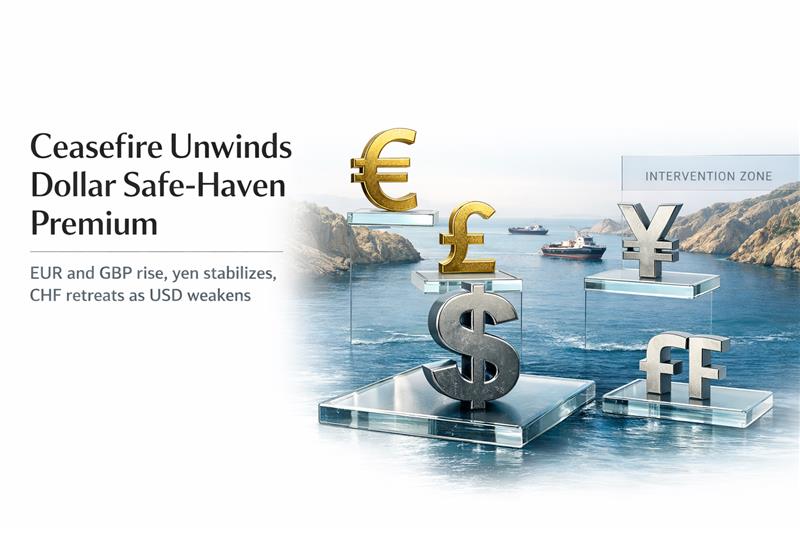 Forex Market Report: EUR/USD, GBP/USD, USD/JPY, USD/CHF — Ceasefire Unwinds Dollar Safe-Haven Premium | Capital Street FX — April 9, 2026