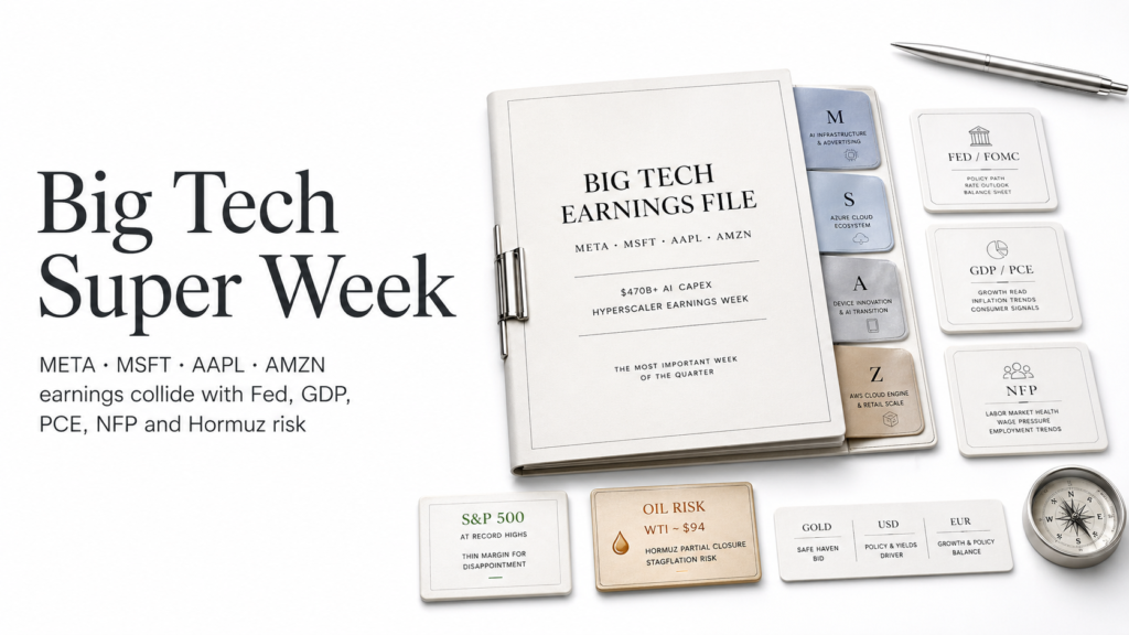 Weekly Briefing April 21–25 2026 — Intel +23% Record High · Brent $97 · S&P 4th Consecutive Weekly Gain · Big Tech Earnings Week Ahead | Capital Street FX