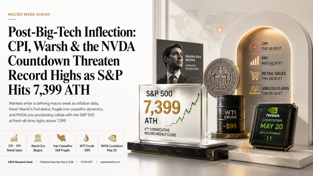 Weekly Market Analysis Report | May 9–16, 2026 | Post-Big-Tech: CPI · Retail Sales · NVDA Countdown · 11 Trade Ideas