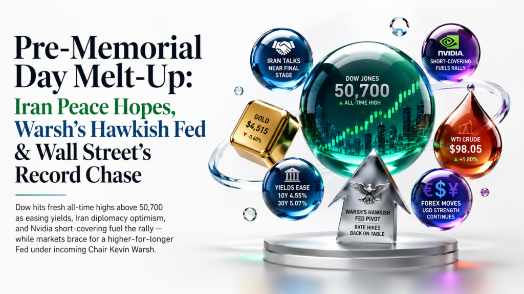 Iran Peace Bid, Warsh Hawkish Shift & Pre-Holiday Rally | Capital Street FX U.S. Session Brief · 22 May 2026