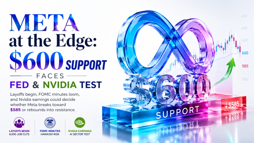 META at the Edge: $600 Support Faces Fed & Nvidia Test, 20 may 2026 meta outlook