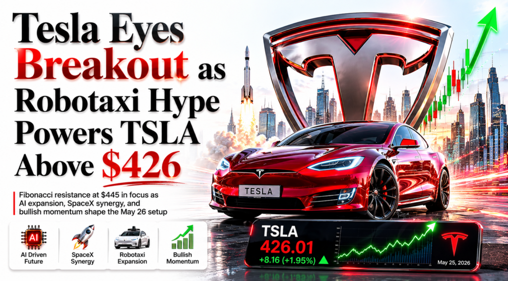 Tesla stock surge with robotaxi momentum