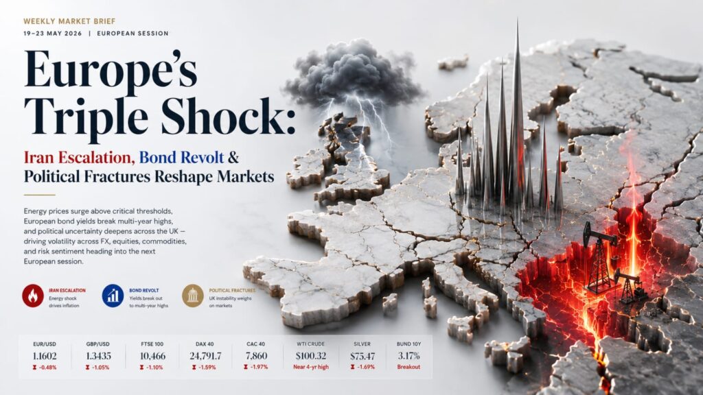 Europe’s Political Storm | Technical Analysis Europe Session | Capital Street FX Weekly Brief · 19–23 May 2026