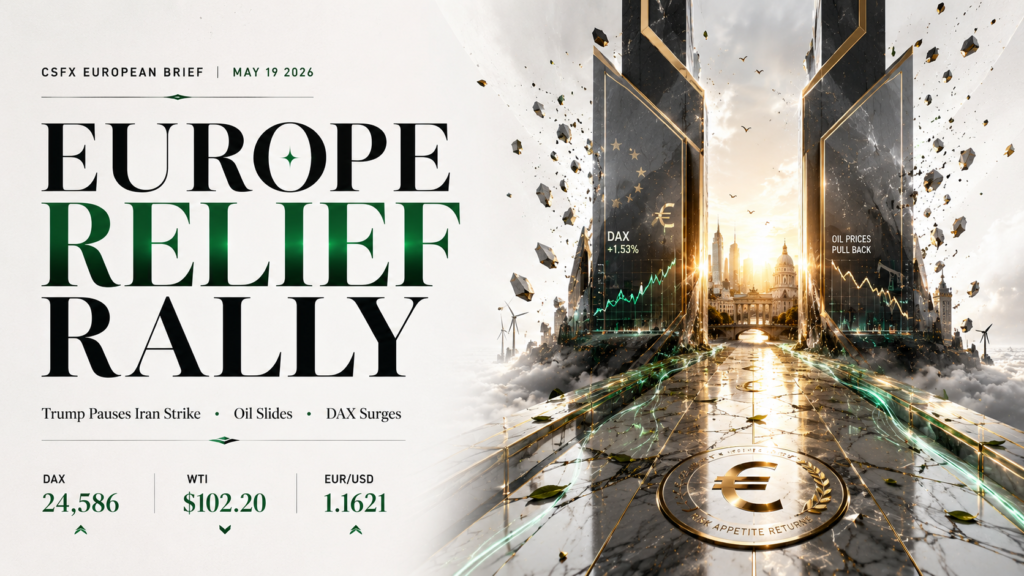 Trump Pauses Iran Strike, Oil Slides & G7 Wraps in Paris | Capital Street FX Daily Brief Europe Session· 19 May 2026