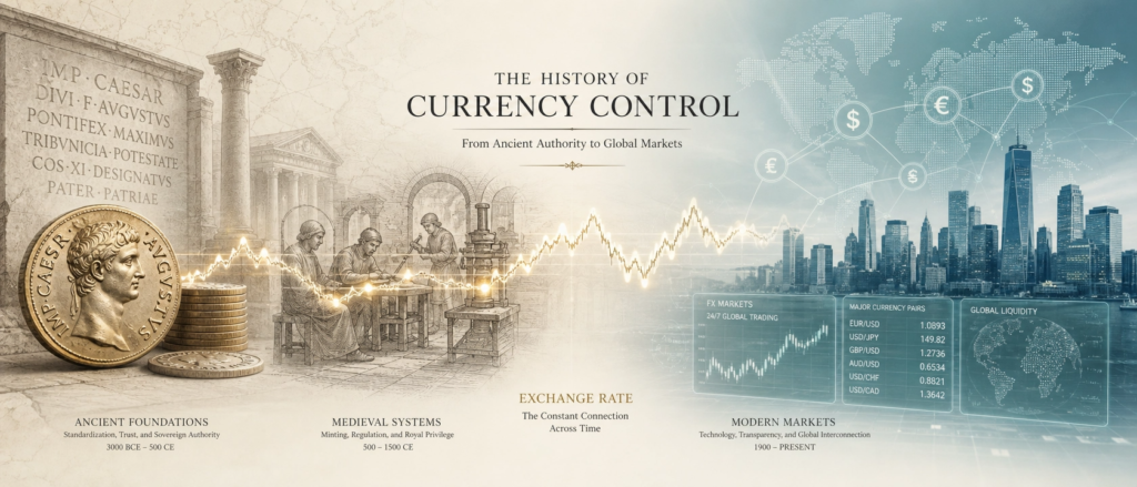 history of currency market intervention and central bank control