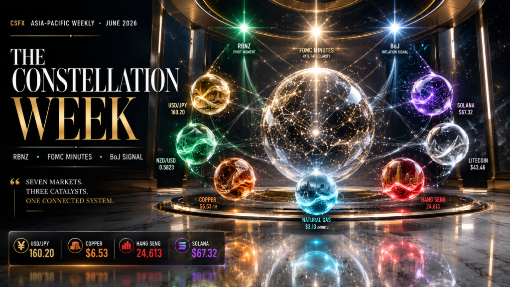 USD/JPY Holds 160 Post-Iran Ceasefire, NZD/USD Bounces Pre-RBNZ & Copper Below $6.20 | Technical Analaysis – Asia Weekly | 13 June 2026