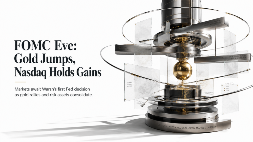 FOMC Eve — Gold $4,324.6, Nasdaq 30,313, Tesla $411, BTC $65,884 & US30Y at 4.98% | Technical Analysis – US Session | 16 June 2026