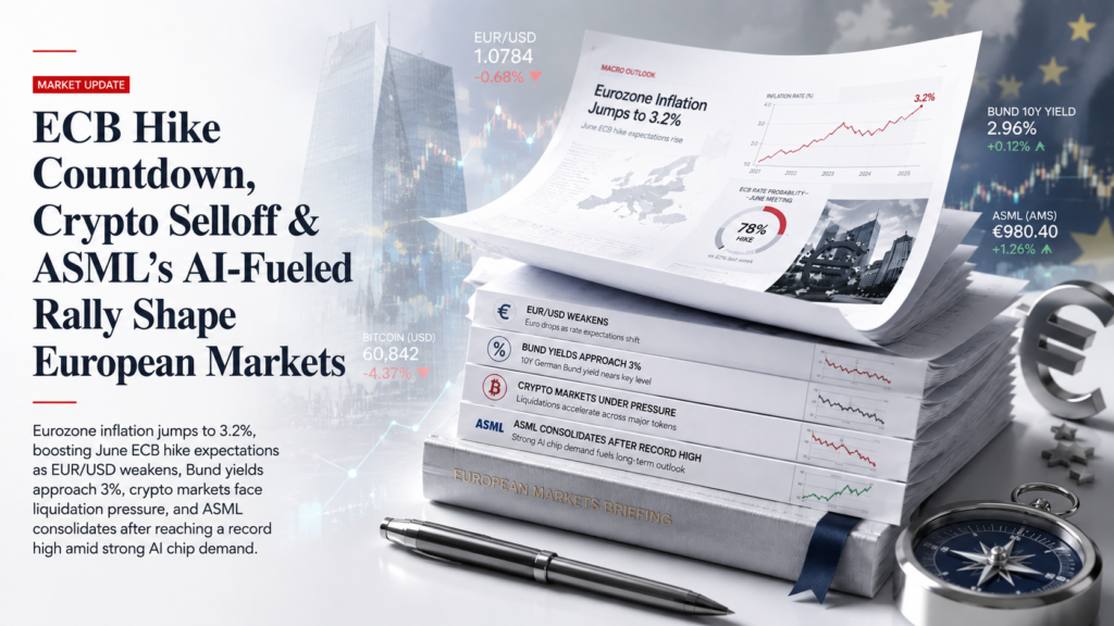 ECB Hike Countdown, Crypto Plunge & ASML All-Time High |Technical Analysis -European Session |Capital Street FX Daily Brief · 3 Jun 2026