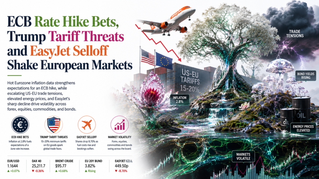 Generated image Market turmoil and trade tensions emerging
