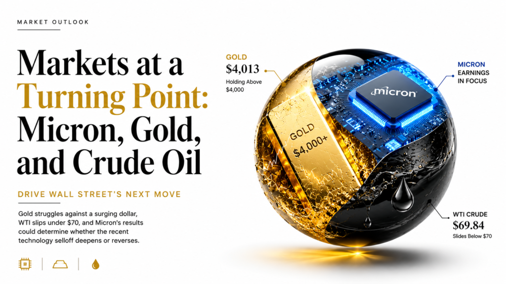 Micron Blowout Ignites $400B AI-Chip Rally · Sandisk +15% · Gold Reclaims $4,000 · PCE In-Line — USD/CAD ~1.4225, USD/CHF ~0.8126, SNDK ~$2,150 | Technical Analysis – U.S. Session | 25 June 2026