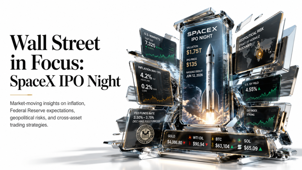 SpaceX’s Record $1.75T IPO Prices Tonight as Wall Street Rebounds Through the Iran War & a Hot-Headline CPI | Technical Analysis – U.S. Session | 11 June 2026