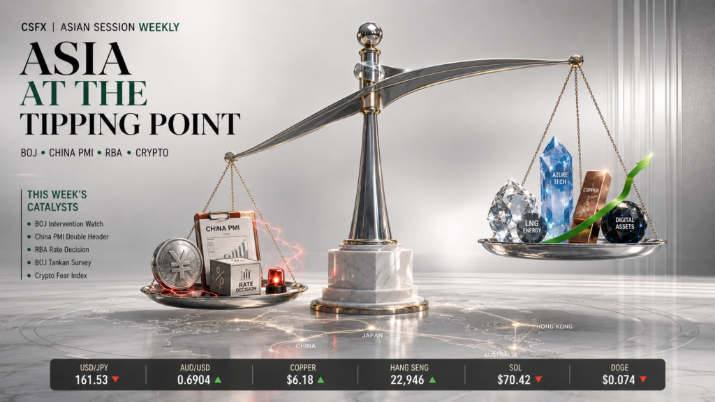 Week Ahead: BOJ Intervention Watch as USD/JPY Tests 162, China PMIs and RBA Decision Steer Asian Risk | Technical Analysis – Asian Session Weekly | 27 June 2026
