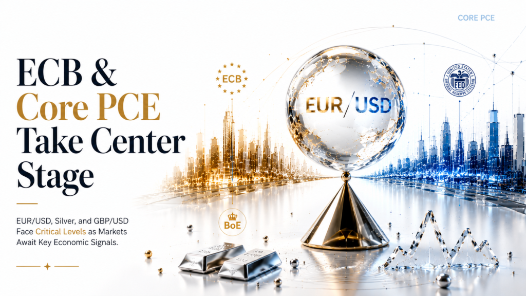 Core PCE & ECB Speakers Set to Decide EUR/USD 1.1472 Direction | GBP/USD 1.3231 Support Broken, Silver $64.82 Eyes $63 Entry | Technical Analysis European Weekly | 23 June 2026