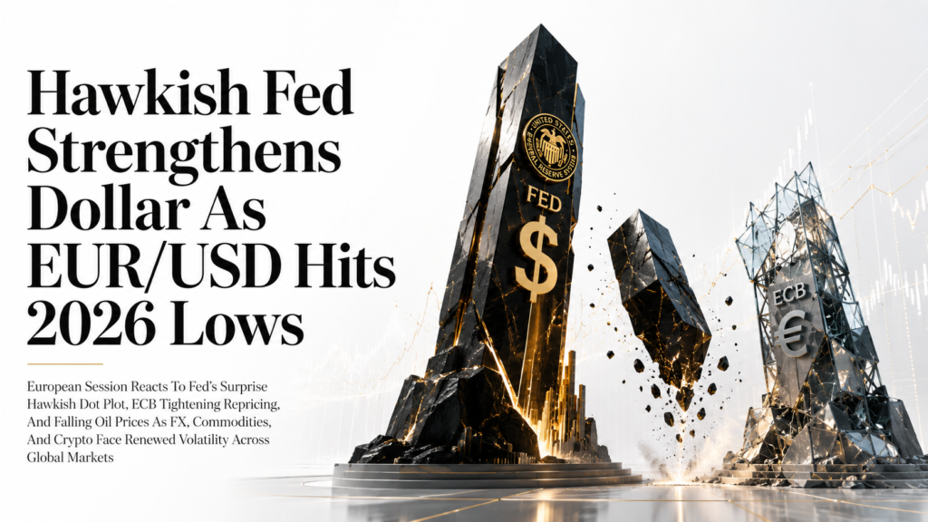 Hawkish Fed Lifts Dollar EUR/USD 1.1476, GBP/USD 1.3236, Copper Near $6.42, FTSE 100 10,414, Endeavour Mining at 79.83 CAD, ETH $1,742, ADA $0.166 | Technical Analysis European Session | 18 June 2026