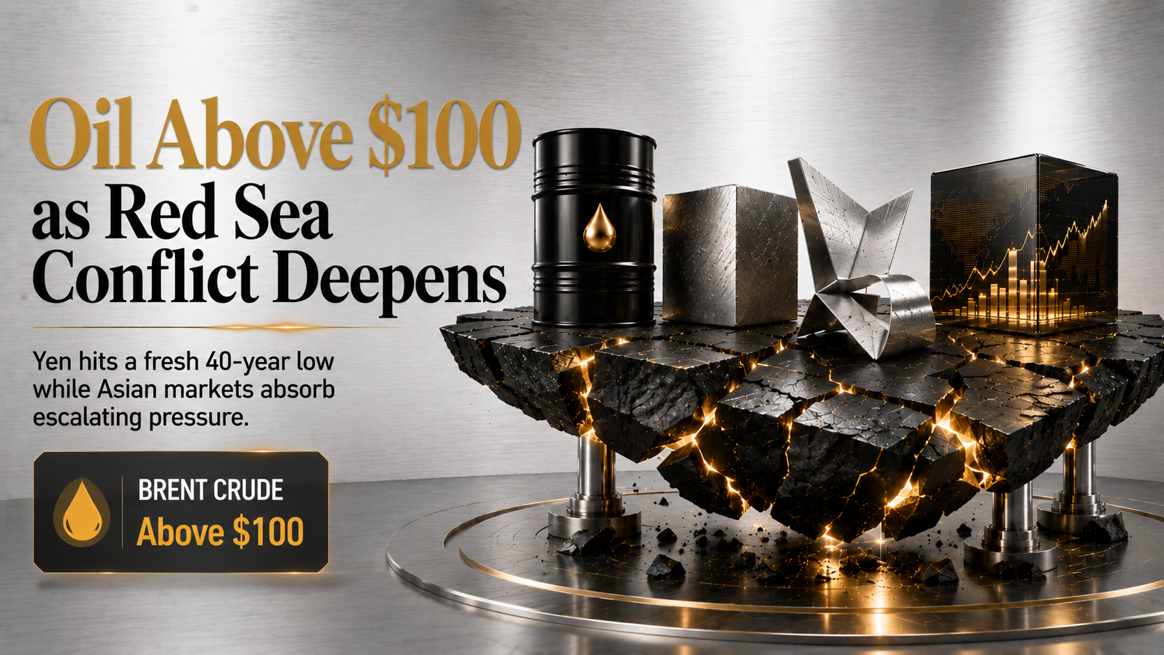 Oil Above 100 as Red Sea