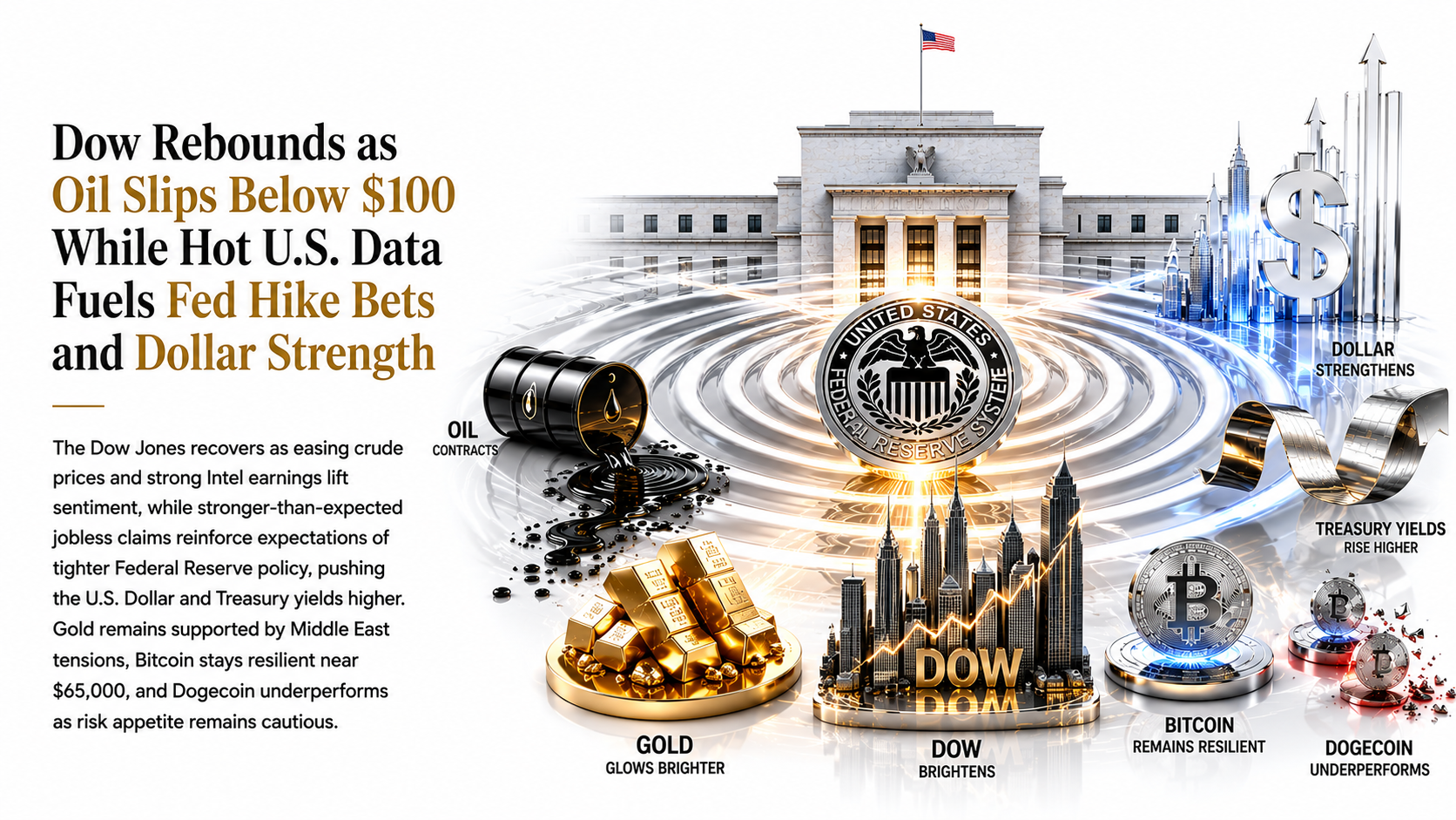 Oil Rebounds as US Slips Below 100