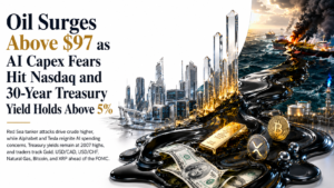 Oil Surges above 97