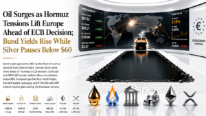 Oil Surges as Hormuz Standoff Deepens Ahead of Thursday’s ECB Decision, Bund Yields Climb, Silver Stalls at $60, Sterling Softens Under New PM Burnham | European Session – Technical Analysis | 22 July 2026