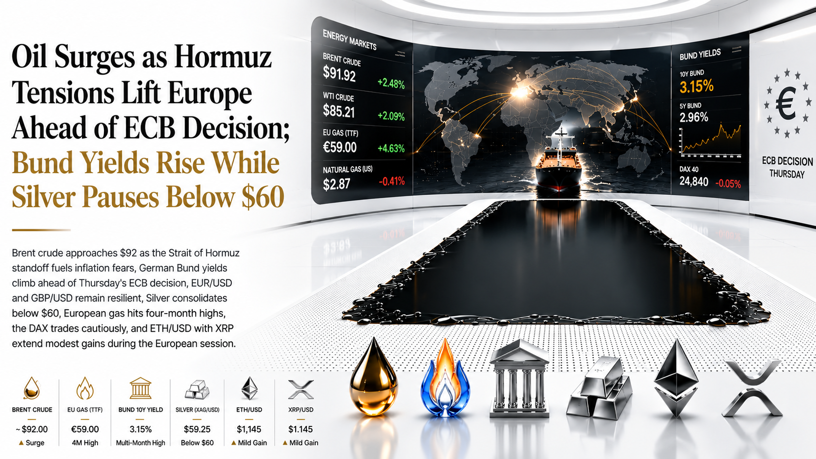 Oil Surges as Hormuz