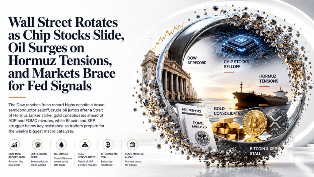 NATO Summit Rolls On in Ankara as Chip-Stock Selloff Sweeps Wall Street, Dow Hits Fresh Record, Strait of Hormuz Tanker Strike Lifts Crude, While Bitcoin and XRP Stall | US Session Technical Analysis | 7 July 2026