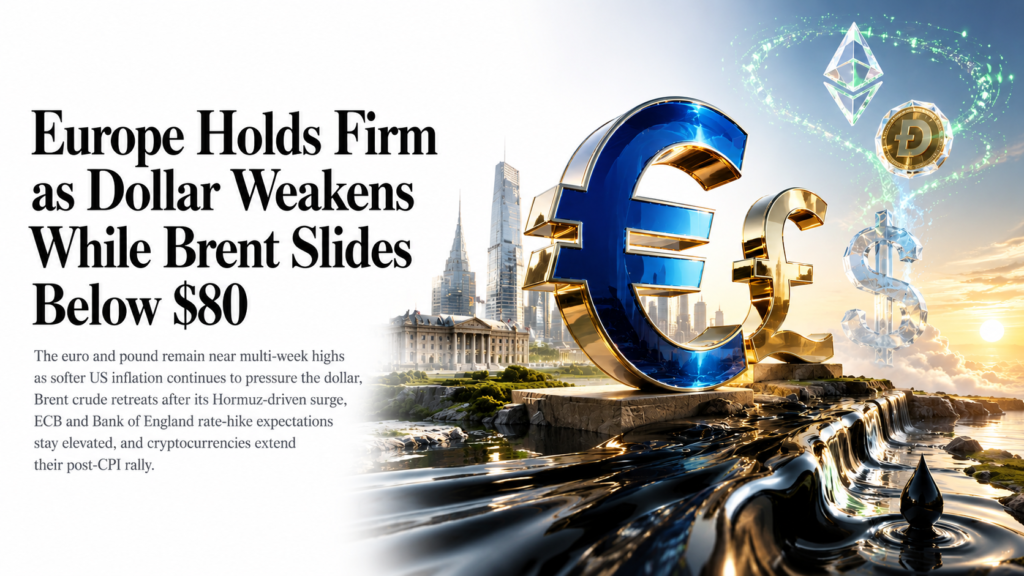 Euro and Pound Hold Firm as Dollar Softens on Cooler US CPI, Even as Oil Reverses Sharply Below $80 After Its Hormuz-Driven Spike, Keeping ECB and BoE Hike Bets Elevated | Capital Street FX European Session Technical Analysis · 15 July 2026