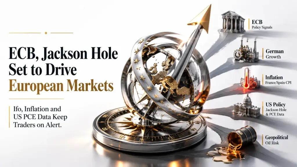 Week Ahead, 24–29 August: ECB Accounts, Jackson Hole and Key European Data in Focus | Technical Analysis – European | 22-08-2026