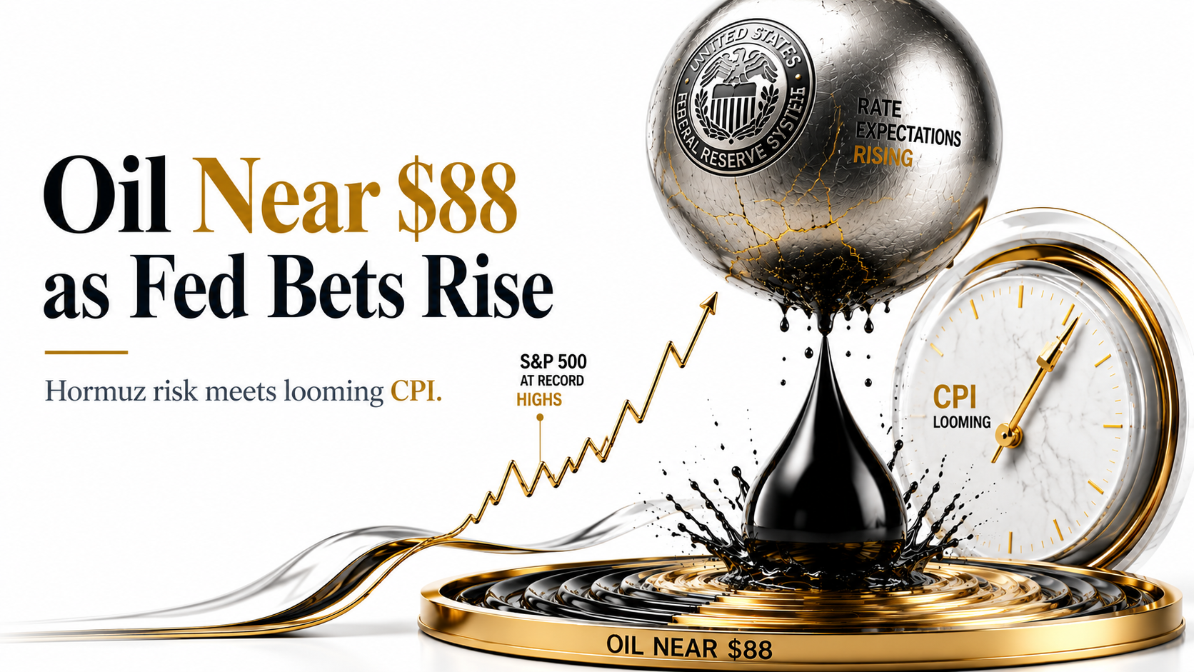 Oil Near 88 as Fed Bets