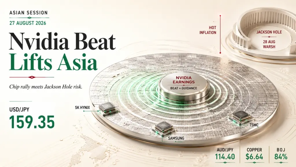 Asian Chip Stocks Rally as Nvidia Beats and Copper Eases | Technical Analysis | Asian Session | 27 Aug 2026