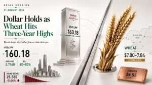 Dollar Holds Warsh Gains as Wheat Hits Three-Year Highs | Technical Analysis | Asian Session | 31 Aug 2026