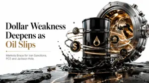 dollar weakness oil slips