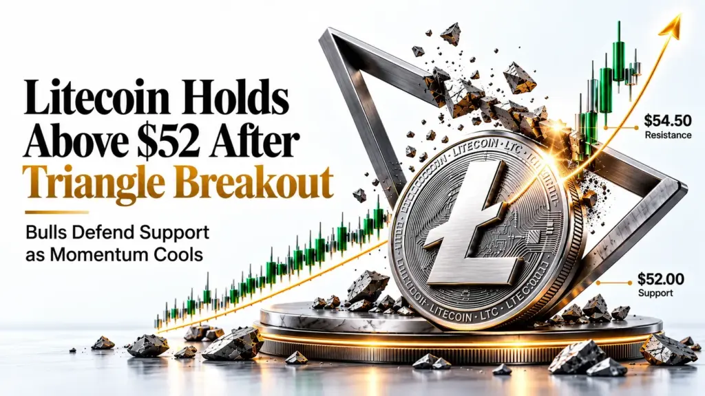 litecoin triangle breakout