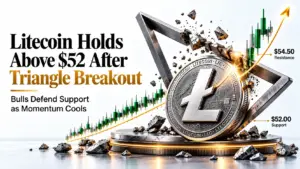 litecoin triangle breakout