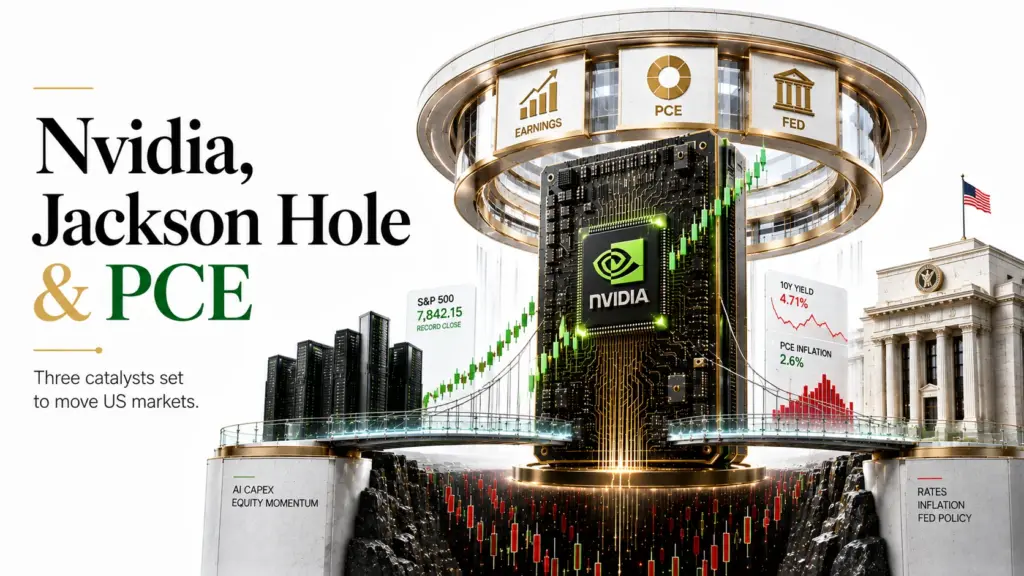 Week Ahead – US, 24–29 August 2026: Nvidia Earnings, Jackson Hole, and July PCE Headline a Pivotal US Week for Fed Chair Warsh