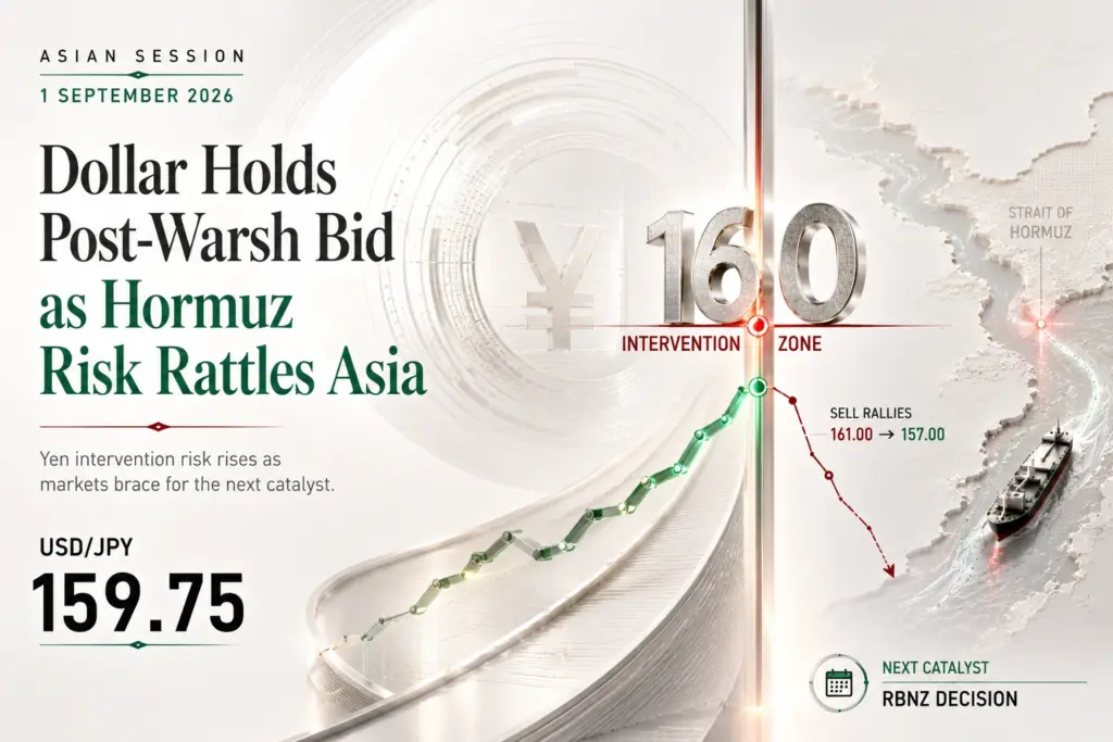 Dollar Holds Firm as Hormuz Risk Shapes Asia | Technical Analysis | Asian Session | 1 Sep 2026