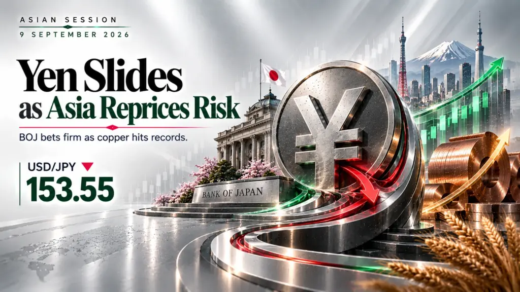 USD/JPY Slides to Seven-Month Low as BOJ Bets Firm | Technical Analysis | Asian Session | 9 Sep 2026