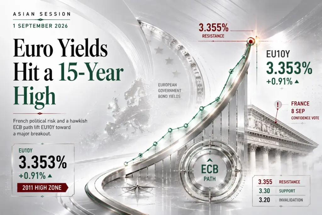 Market Outlook on EU10Y Today: Technical Summary, Fundamental News and a Trade Setup With Entry, Stop Loss and Take Profit | 01-09-2027