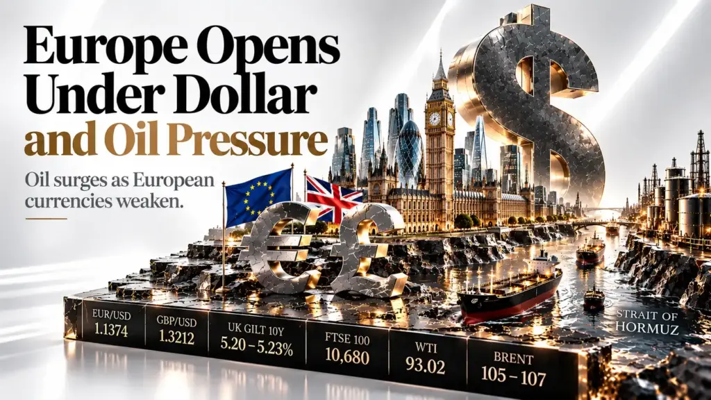 europe opens dollar oil pressure