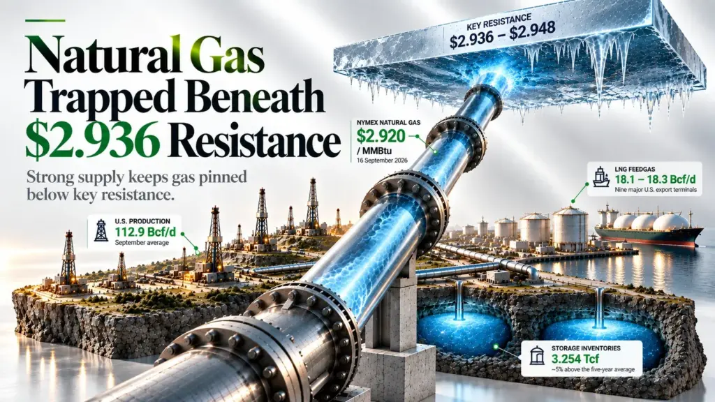 Trade Idea for Natural Gas Today: Technical Summary, Fundamental News and a Trade Setup With Entry, Stop Loss and Take Profit | 16-09-2026
