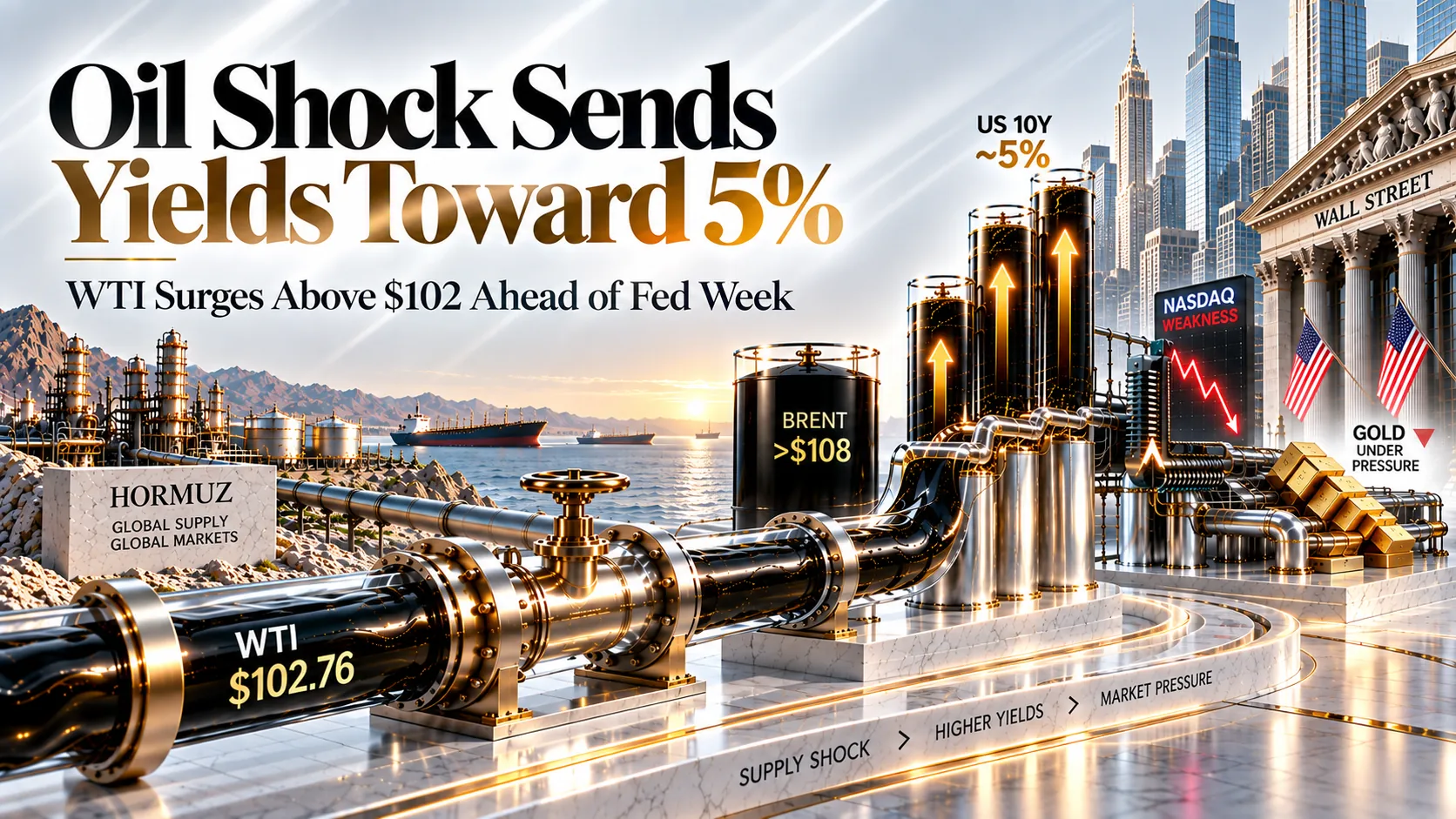oil shock yields 5pct