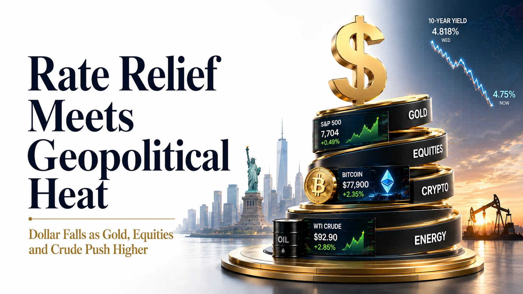 rate relief geopolitical heat