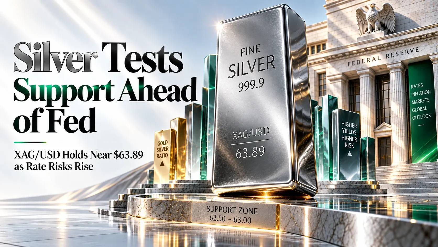 silver tests support ahead of fed