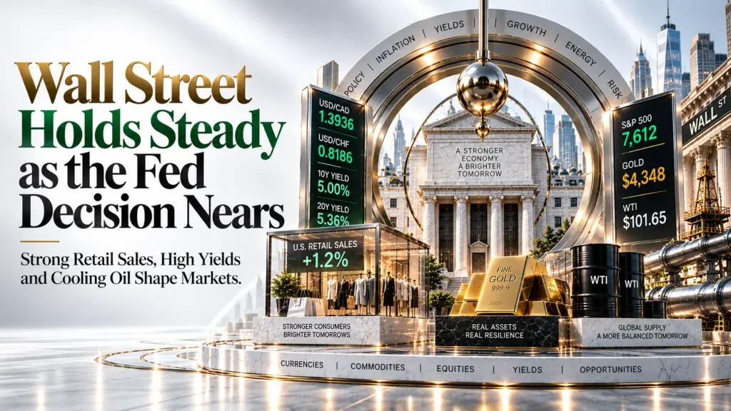 Wall Street Edges Higher and Yields Hold Near 19-Year Highs as a Hot Retail Sales Beat Seals the Case for Today’s Fed Hike | Technical Analysis – US Session | 16 September 2026