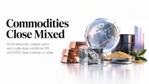 Commodities Close Mixed Global Market Still Life